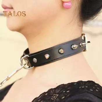 2 шт./компл. ожерелье с заклепками и поводком, регулируемая длина, декоративный воротник, веревка, набор для пары, сексуальное ожерелье, эротические товары для взрослых