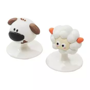 2 шт./компл. Подъемник крышки унитаза в форме овцы/собаки, подъемник крышки унитаза, простая установка, универсальный крючок, гигиенический аксессуар для туалета A