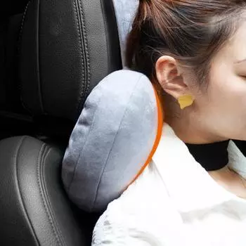 2 шт./компл. подушка для подголовника, удобная мягкая текстура, съемная дышащая спинка, износостойкая поддержка шеи, эргономичная 1 чёрный