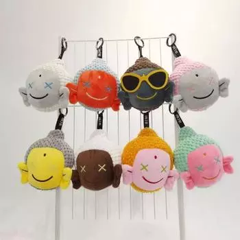 2 шт./компл. Подвеска Amitofo случайного цвета для серии U с изображением Будды из мультфильма, автомобильные ключи, аксессуары