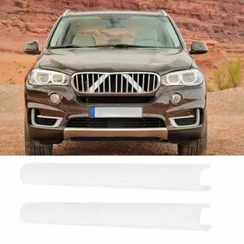 2 шт./компл., полоса решетки бампера, прочная декоративная PE, центральная решетка, вставка, отделка, модификация автомобиля красный