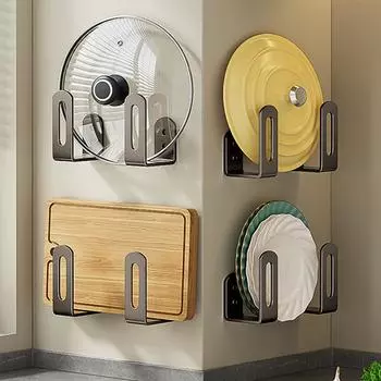 2 шт./компл., разделочная доска, крышка для кастрюли, органайзер для раковины, губки, многофункциональная настенная кухонная полка из нержавеющей стали