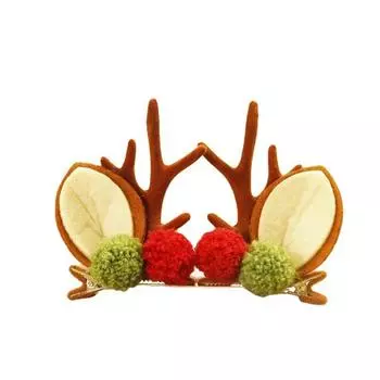 2 шт./компл. рождественские заколки для волос для девочек, милые заколки с ушками оленя, заколки для волос, рождественские заколки с рогами для детей, головные уборы для косплея