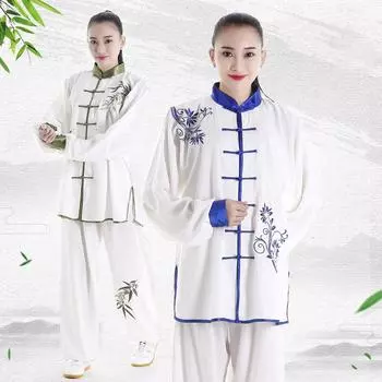 2 шт./компл. рубашка унисекс с планкой на пуговицах, свободная сплошная цветная китайская традиционная одежда для тай-чи, одежда для кунг-фу, мужская одежда XS синий