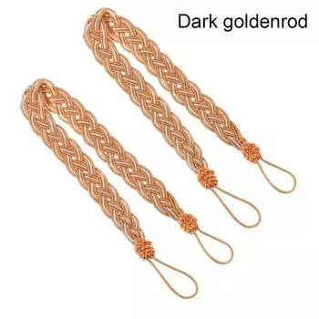 2 шт./компл. Сатиновые плетеные подхваты для штор, плетеные ремешки с пряжками для штор, ретро, домашний декор