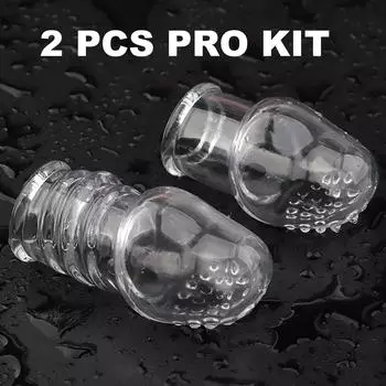 2 шт./компл., секс-игрушка для мужчин, кольцо на член крайней плоти, головка пениса, открытый рукав, кольцо на член, задержка эякуляции, кольцо целомудрия для пар, секс-шоп 2 PCS PRO KIT