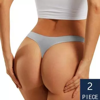 2 шт./компл., сексуальное нижнее белье с принтом, соблазнительные трусики с низкой талией, стринги, дышащее нижнее белье без следов, женские стринги, нижнее белье S