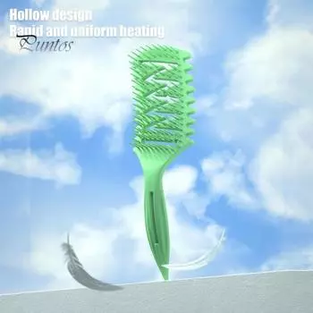 2 шт./компл. Щетка для укладки локонов, очищающая коготь, мягкая щетина, массаж кожи головы, вентилируемая расческа, укладка вьющихся волос, распутывание щетки для женщин синий