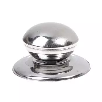 2 шт./компл. сменная крышка из нержавеющей стали, кнопка, кастрюля, стеклянная крышка, ручка серебряный