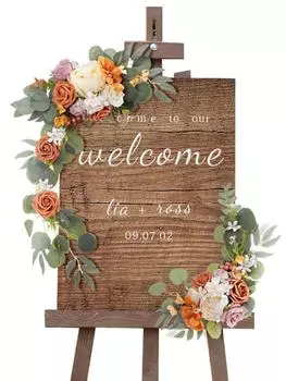 2 шт./компл. Свадебный приветственный знак цветы искусственные свадебные арки цветы искусственные поддельные цветы свадебная уличная арка цветочные цветы принадлежности для декора вечеринки фиолетовый