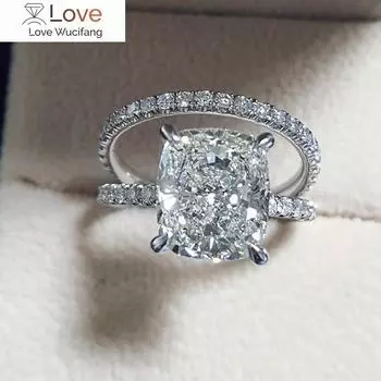 2 шт./компл. темпераментные обручальные кольца для женщин блестящие кристаллы штабелируемые кольца элегантные женские помолвочные ювелирные изделия подарок 9