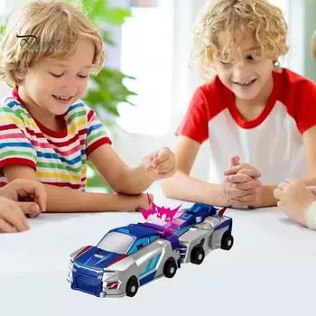 2 шт./компл. Трансформируемая игрушка-летающий дракон, деформируемая при столкновении, мини-машинка, обучающая трансформируемая механическая игрушка-дракон для малышей, мальчиков и девочек, подарок синий