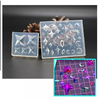 2 шт./компл. универсальная силиконовая форма для литья ромбовидных камней, универсальная форма для украшений, инструмент для изготовления ювелирных изделий