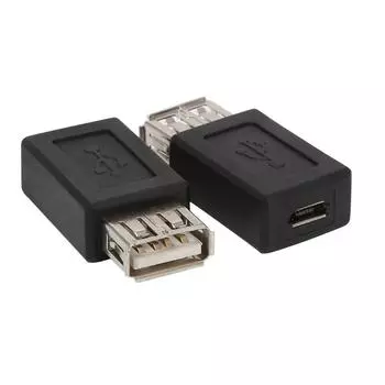 2 шт./компл. USB 2.0 Type-A «мама» на Micro USB Type-B 5-контактный адаптер-конвертер «мама» 1