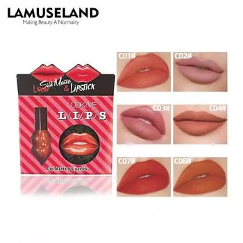 2 шт./компл. водостойкая помада и блеск для губ с кисточкой для губ