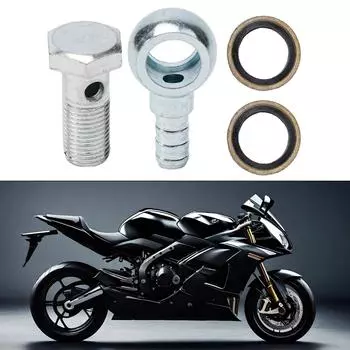 2 шт./компл. x1,25 мм штуцеры для масляного радиатора мотоцикла, заглушка с шаровой головкой 8mm
