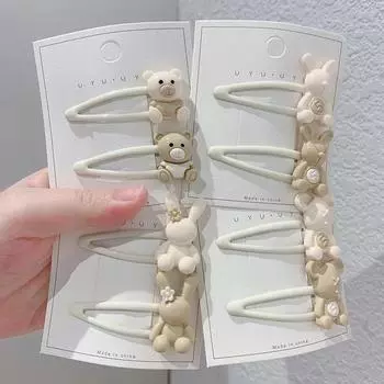 2 шт./компл., заколка для волос для девочек, корейская мода, заколка для волос с милыми животными в стиле котенка, заколка для волос в стиле кавай, женские головные уборы, аксессуары для волос