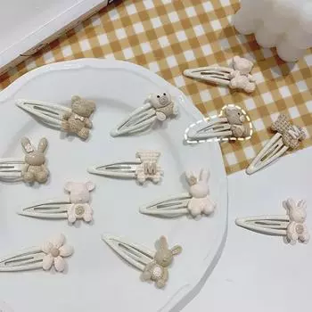 2 шт./компл., заколка для волос для девочек, корейская мода, заколка для волос с милыми животными в стиле котенка, заколка для волос в стиле кавай, женские головные уборы, аксессуары для волос