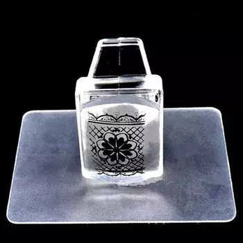 2 шт./компл. желейный силиконовый скребок для дизайна ногтей, скребок для печати, инструмент для штамповки ногтей