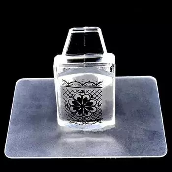 2 шт./компл. желейный силиконовый скребок для дизайна ногтей, скребок для печати, инструмент для штамповки ногтей