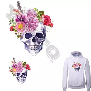 2 шт./компл., железные нашивки с черепами и ананасами для одежды, моющиеся аксессуары «сделай сам», теплопередающие значки