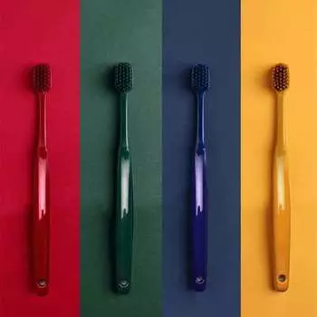 2 шт./компл. зубная щетка для взрослых пар, высококачественная мягкая щетина, жесткая щетина, зубная щетка из бамбукового угля, мягкая семейная дорожная ручная зубная щетка, женские подарки 2pcs