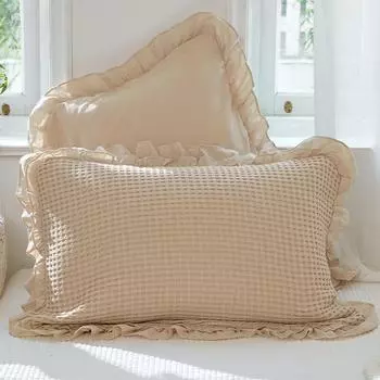 2 шт./комплект 50 X 75 см наволочки 100% хлопок наволочка для подушки для отеля наволочка для кровати удобная наволочка для домашнего декора 500*750mm темно-розовый