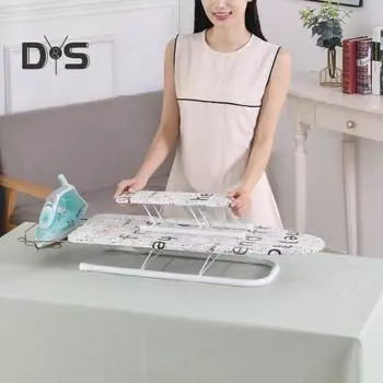 2 шт./комплект 72x26 см настольная гладильная доска с подставкой для утюга цветочный принт съемный термостойкий чехол с мягкой подкладкой складные противоскользящие рукава для одежды мини фиолетовый