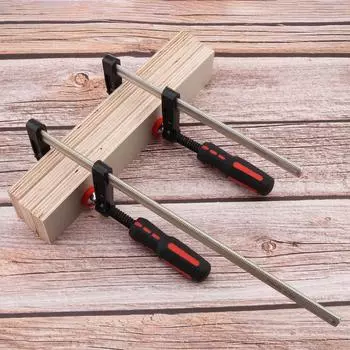 2 шт./комплект 8 12-дюймовых немецких F-образных стальных стержневых зажимов для плотников, деревообрабатывающих тяжелых чугунных F-образных зажимов, ручных инструментов для самостоятельной работы