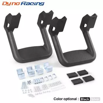 2 шт., комплект алюминиевых боковых подножек для Chevy, GMC, Dodge, Ford, Toyota, пикапов, внедорожников чёрный