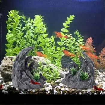 2 шт./комплект декоративный драконий костяной ландшафтный камень реалистичные украшения для аквариума L