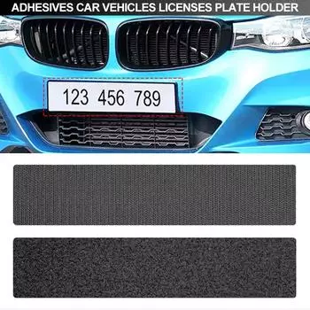 2 шт./комплект держателей номерных знаков, бескаркасные, черные, устойчивые к погодным условиям, держатели номерных знаков для транспортных средств/автомобилей/внедорожников, аксессуары