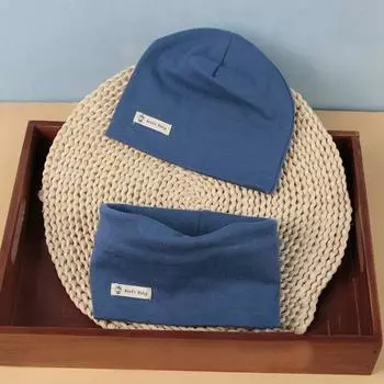 2 шт./комплект детский шапка шарф комплект эластичный нескользящий сохраняющий тепло шапка шейный платок утепленный ветрозащитный детский утеплитель для активного отдыха на открытом воздухе S