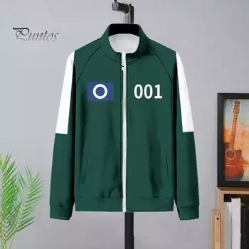 2 шт./комплект детский толстовка брюки костюм косплей костюм контрастный цвет лацкан застежка-молния куртка шнурок эластичный пояс брюки игра деревянный человечек роль 110 cm A синий