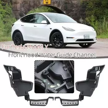 2 шт./комплект фильтров для мусора, передний багажник, направляющая вода, фильтр, паз, протектор, блокирующий постороннюю сетку, крышка для Tesla Model Y
