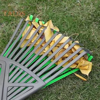 2 шт./комплект грабли для травы ручные садовые грабли сращиваемые грабли для листьев для газона и сада сбор листьев травы мусора веток зелёный/серый