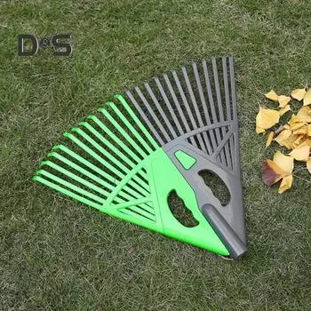 2 шт./комплект грабли для травы ручные садовые грабли сращиваемые грабли для листьев для газона и сада сбор листьев травы мусора веток серый/зелёный