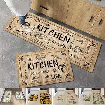2 шт./комплект кухонный коврик нескользящий кухонный длинный ковёр используется в прачечной ванной комнате входной двери дома ковры защита от грязи 40X60CM 40x120CM