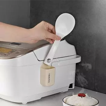 2 шт./комплект многофункциональной полки для хранения ложек - настенный органайзер для рисоварок и кухонных принадлежностей - настенный, экономящий место