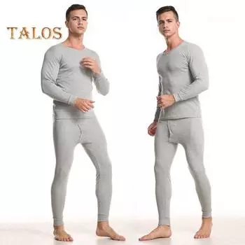 2 шт./комплект мужской домашний костюм с круглым вырезом и длинными рукавами, эластичный пояс, длинные брюки, однотонный тонкий пижамный комплект XL светло-серый