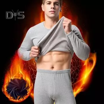 2 шт./комплект мужской теплый костюм с круглым вырезом и длинными рукавами, эластичный пояс, длинные брюки, однотонная пижама с плюшевой подкладкой 4XL темно-синий