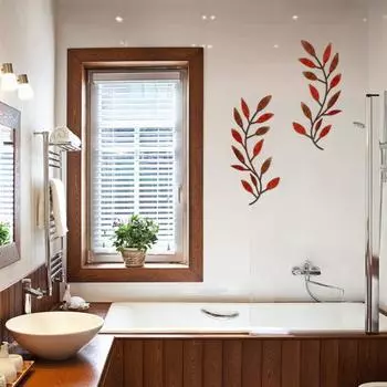 2 шт./комплект, привлекательный, легко подвешиваемый, долговечный, лист, настенный декор, металлическая скульптура в виде свитка, ветка, над кроватью B