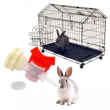 2 шт. комплект разъемов для ведра для полива кролика, фитинг для переборки, шаровой клапан, сетка, шайба, соединитель для питьевой системы, разъем для шланга с внутренним диаметром 5/16 дюйма 2pcs