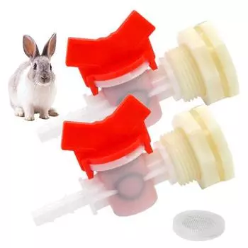 2 шт. комплект разъемов для ведра для полива кролика, фитинг для переборки, шаровой клапан, сетка, шайба, соединитель для питьевой системы, разъем для шланга с внутренним диаметром 5/16 дюйма