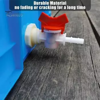 2 шт. комплект разъемов для ведра для полива кролика, фитинг для переборки, шаровой клапан, сетка, шайба, соединитель для питьевой системы, разъем для шланга с внутренним диаметром 5/16 дюйма 2pcs