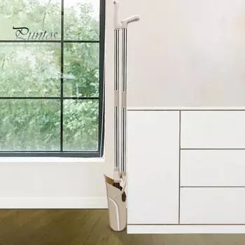 2 шт./комплект с длинной ручкой, набор совков, самоочищающаяся комнатная метла для уборки пола, набор совков с мягкой щетиной хаки