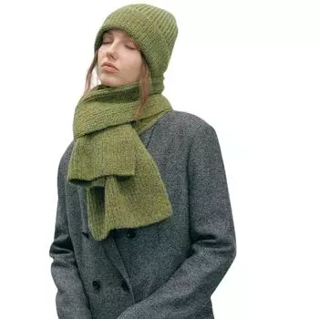 2 шт./комплект шарф шапка для женщин и мужчин зимний шарф шапка модная шерстяная тяжелая теплая уличная лыжная шапка шарф варежка кепка парный комплект