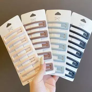 2 шт./комплект сплошные матовые заколки для волос BB для девочек женские заколки для волос металлические заколки для волос шпильки парикмахерские аксессуары для укладки