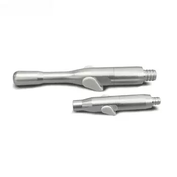 2 шт./комплект стоматологическая универсальная алюминиевая поворотная ручка для отсоса слюны серебряный