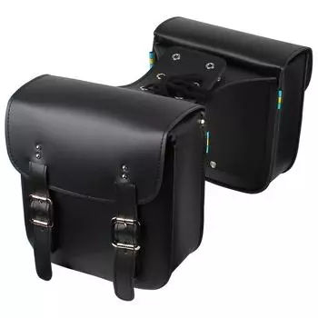 2 шт./комплект сумка для хранения инструментов большой емкости мотоциклетная седельная сумка мотоциклетные боковые сумки из искусственной кожи многофункциональные чёрный